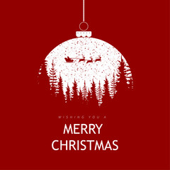 red christmas ball