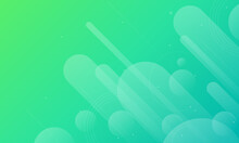 Gradient Green Blue Abstract Geometric Background