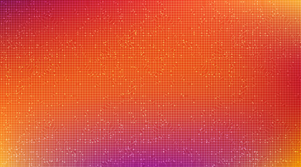 Poster - Orange Circuit Microchip Technology on Future Background,Hi-tech Digital and Communication Concept design,Free Space For text in put,Vector illustration.