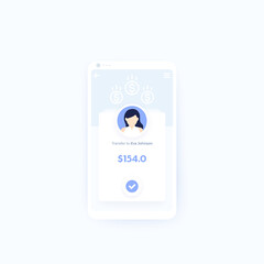 Poster - Banking, payments, finance app, mobile ui design