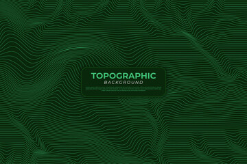 topographic map background with green lines