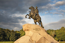Bronze Horseman - Equestrian Statue Of Peter Great In Saint Petersburg. Russia