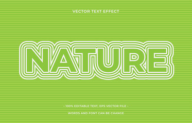 Wall Mural - Nature editable text effect