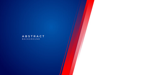 Wall Mural - Simple shiny red blue element on white background for presentation design and social media post stories template