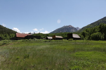 The old ghost town of Ashcroft near Aspen Colorado