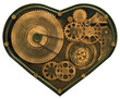 © Igor Pyekhtyeryev - Mechanism in the shape of heart isolated on white background. 3d illustration