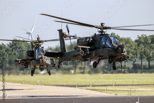 Fotografia Military attack helicopters