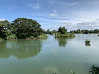 Poster - Fleuve Mékong à Don Det, Laos