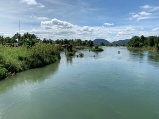 Wall Mural - Fleuve Mékong à Don Det, Laos