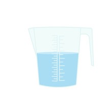 Kitchen Measuring Cup Isolated On A White Background