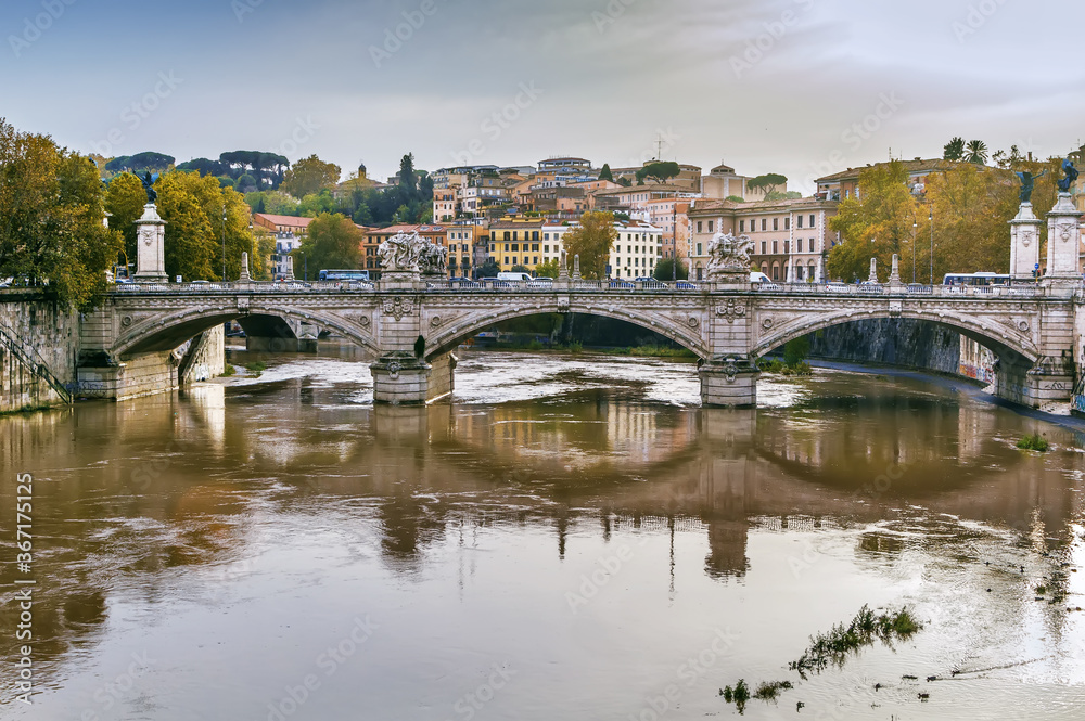 Ponte Vittorio Emanuele II,  Rome, Italy
