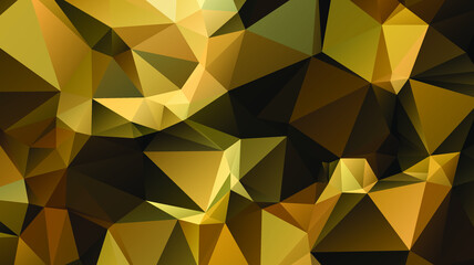 Light luxury Gold vector polygon abstract layout , Low Poly Background . vector blurry triangle texture. Brand new colorful illustration in with gradient. Brand new style for your business design.