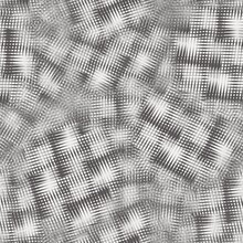 Seamless Moire Pattern Jumbled Black White Design. High Quality Illustration. Hypnotic Optical Illusion Random All-over Halftone. Seamless Repeat Raster Jpg Pattern Swatch.