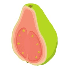 Poster - Tropical guava icon. Isometric of tropical guava vector icon for web design isolated on white background
