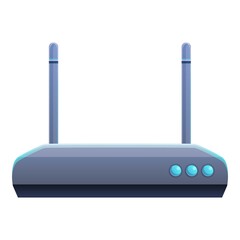 Poster - Wifi remote router icon. Cartoon of wifi remote router vector icon for web design isolated on white background