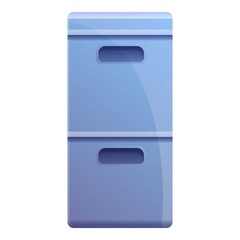 Poster - Storage documents box icon. Cartoon of storage documents box vector icon for web design isolated on white background