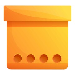 Poster - Carton document box icon. Cartoon of carton document box vector icon for web design isolated on white background