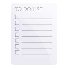 Poster - To do list icon. Cartoon of to do list vector icon for web design isolated on white background