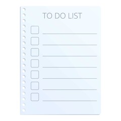Poster - Business to do list icon. Cartoon of business to do list vector icon for web design isolated on white background