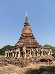 Sticker - Temple du parc historique de Sukhothaï, Thaïlande