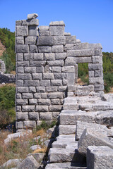 Wall Mural - Part of an ancient tower of the great walls of Ancient Messini in Greece 