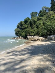 Sticker - Plage du parc national de l'île de Penang, Malaisie