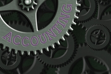 Poster - Text sign showing Accounting. Business photo showcasing system of summarizing business and financial transactions System Administrator Control, Gear Configuration Settings Tools Concept