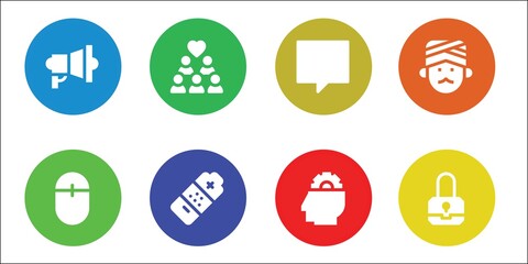 Sticker - button icon set