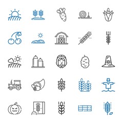 Sticker - harvest icons set