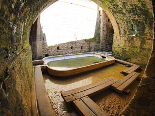 Wall Mural - la fontaine aux lépreux de Dole dans le Jura