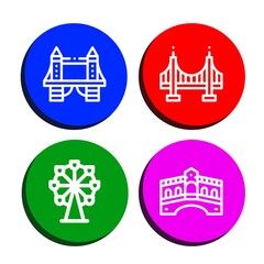 Poster - Set of attraction icons