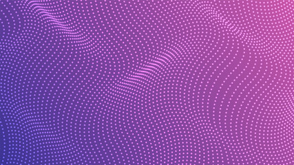 Abstract wavy halftone pattern background vector illustration