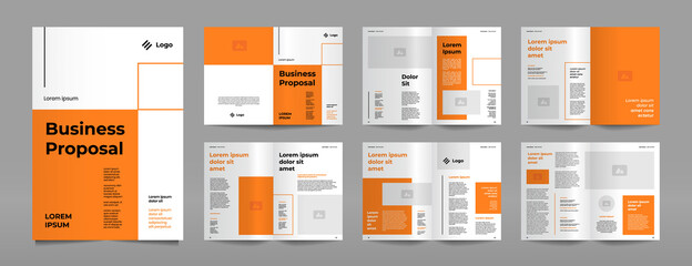 Wall Mural - Business proposal brochure design template