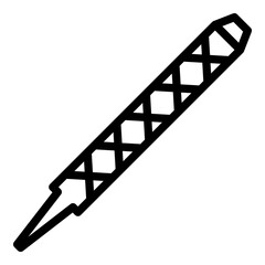 Poster - Carpenter rasps tool icon. Outline carpenter rasps tool vector icon for web design isolated on white background
