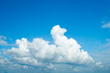 Fototapeta  - Picture Of Cloud On Blue Sky With Copyspace.