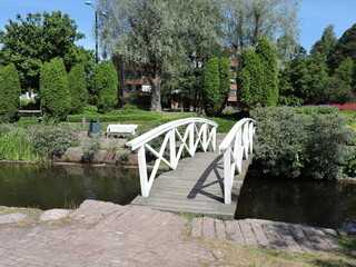 Poster - bridge in the park, Kotka, Finland