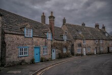 A Row Of Old Houses In A Village In Dorset, UK