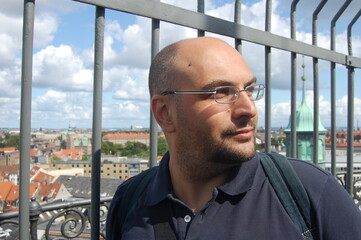 Holidays, travel, portrait of a man in Copenaghen, holidays, holiday maker, Denmark 