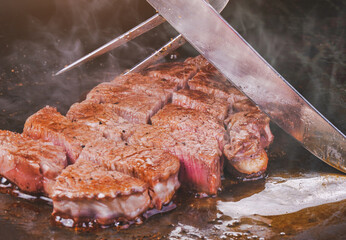 Wall Mural - Japanese tenderloin beef steak.