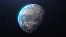 Earth Zoom In On Africa Continent, Space View
Map Zoom ,Outer Space Travel Concept 3D Animation, 4K
