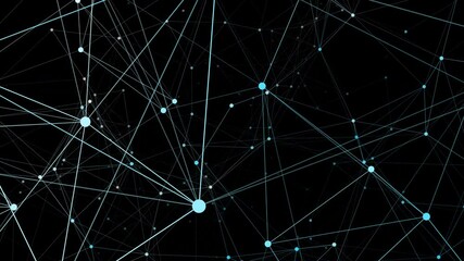 Wall Mural - black web network technology background