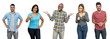 © Daniel Ernst - Group of beautiful laughing african and latin american adult people