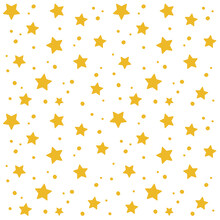 Yellow Star Pattern. Star Texture