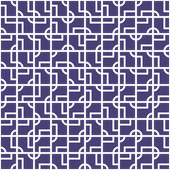 Wall Mural - Intricate geometrical tiles vector seamless pattern design