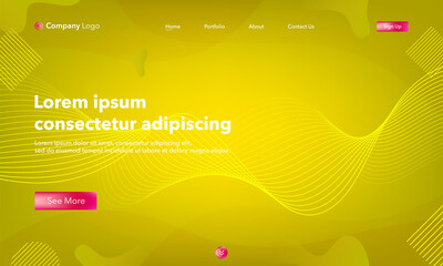 Asbtract background website Landing Page. Template for websites, or apps. Modern design. Abstract vector style.