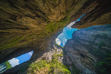 Stunning Natural Rocky Arches In Wulong National Park