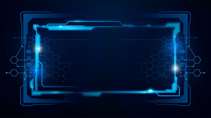 Poster - hexagon grid pattern background design