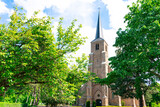 Fototapeta Sawanna - Church in Poortugaal, The Netherlands