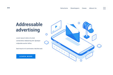 Poster - Web banner for addressable advertisement service advertisement