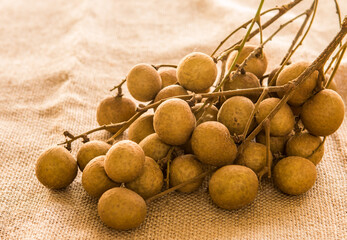 Wall Mural - Close up Longan fruit , Chiangmai Thailand